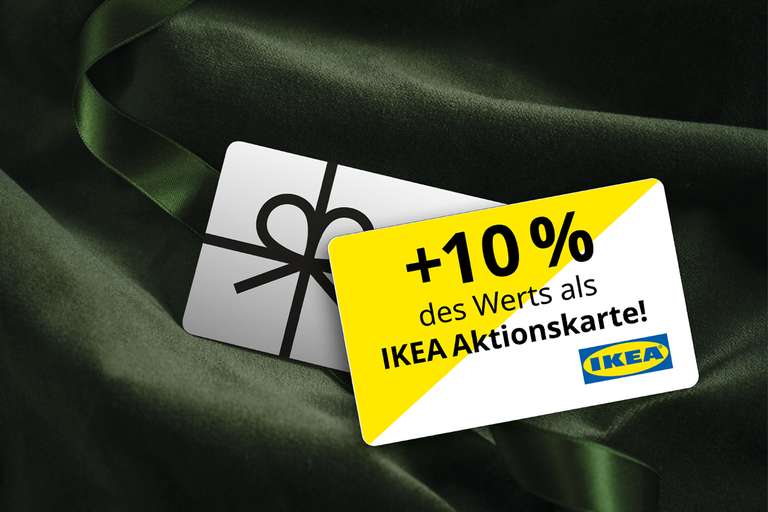 [Lokal] IKEA - diverse Standorte: 10% Aktionsguthaben bei Kauf einer Geschenkkarte - bundesweit einlösbar!