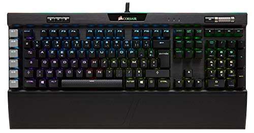Gaming Tastatur FR Corsair Gaming K95 Red LEDs AZERTY Noir - Switches Cherry MX @amazon.de