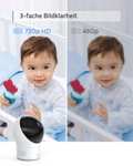 eufy SpaceView Babyphone 5 Zoll LCD-Display 720 HD 140 Meter Reichweite Weitwinkelobjektiv Nachtsicht Audiofunktion 2900mAh wiederaufl Akku
