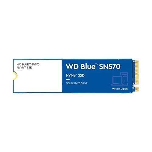 WD Blue SN570 NVMe SSD intern 1 TB (für Kreativprofis, 1-monatige Mitgliedschaft bei Adobe Creative Cloud