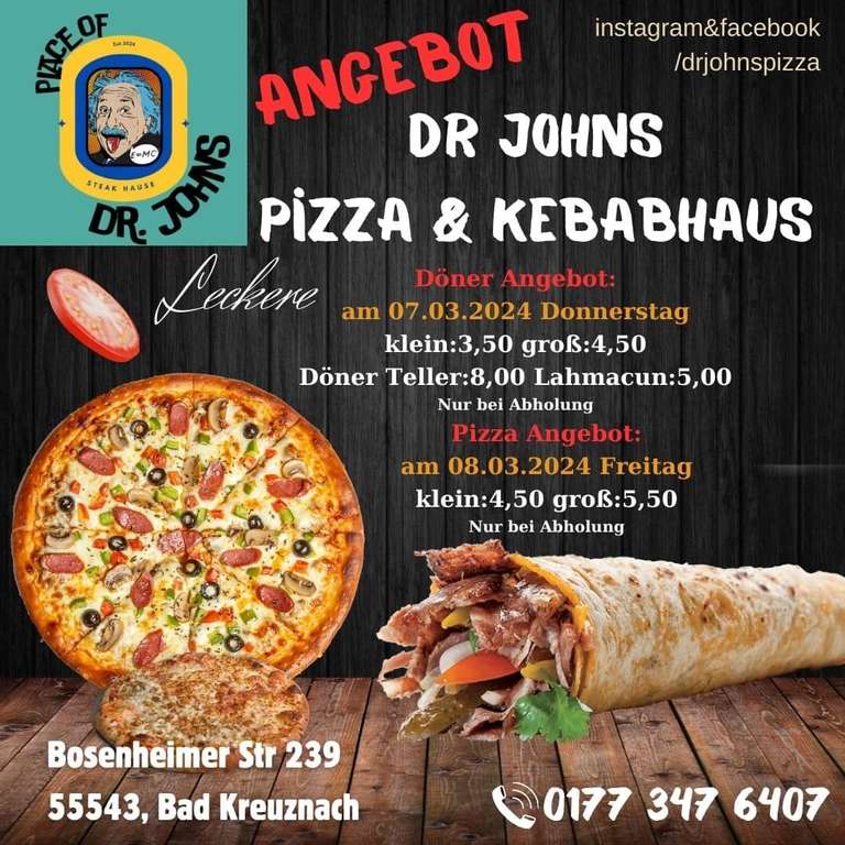 Lokal Bad Kreuznach: Döner und Pizza im Angebot