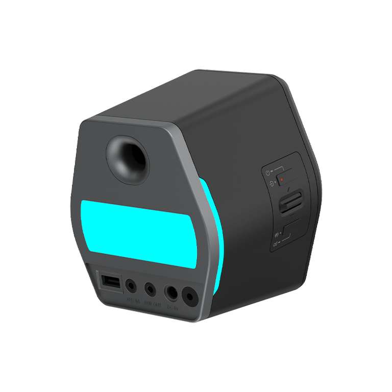 Aktivboxen Edifier G2000 2.0 Bluetooth Gaming RGB schwarz, 16W RMS, 32W Peak, 98Hz-20kHz, 25 dB
