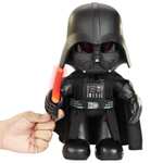 Mattel Star Wars - Darth Vader Puppe (28 cm) mit Stimmenverzerrer und aufleuchtendem Lichtschwert (HJW21)
