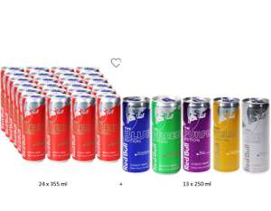 [Motatos] 24x Red Bull Wassermelone (355ml) + 13x Blue/Green/Purple/White/Yellow Edition (250ml) für 24,60€ inkl. VK (entspricht 2,09€/l)