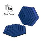 [Prime] Elgato Wave Panels Starter Set (Blau) - Schalldämmende Module, Dual-Density-Schaumstoff, einzigartige EasyClick-Rahmen, modular