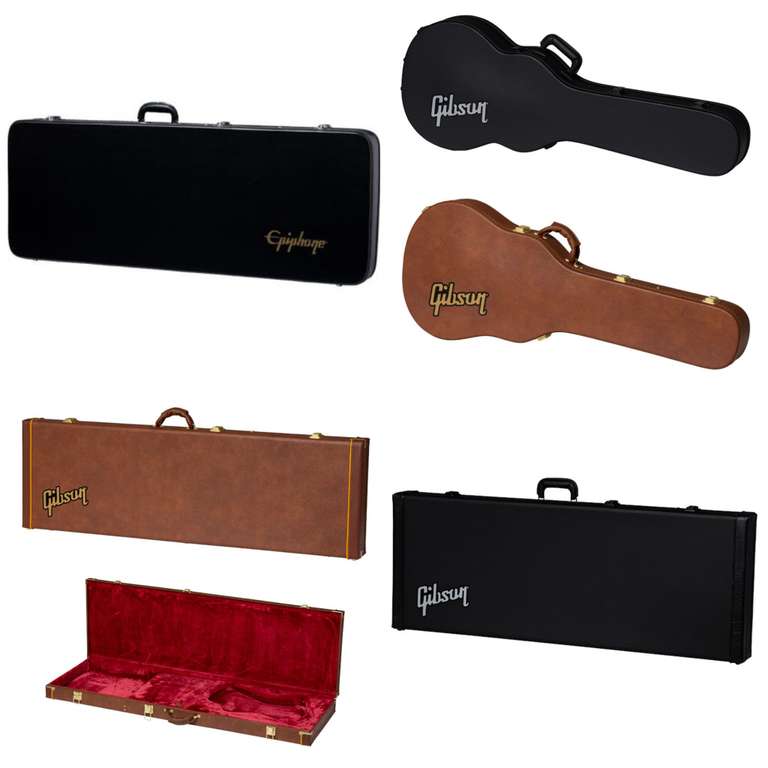 E-Gitarren Koffer Sammeldeal (7), z.B. Epiphone Moderne Hard Case Koffer für Epiphone/Gibson Moderne Modelle für 59,95€