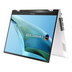 ASUS Zenbook S 13 Flip OLED Convertible 13.3" 2.8K OLED 400cd/m² 100% DCI-P3, i5-1240P, 16/512GB, Alu, 2x TB4, AZERTY, 67Wh, Win11, 1.1kg