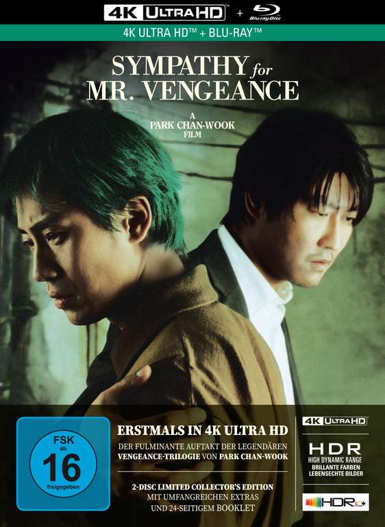 Lady Vengeance [4K UHD + 2x Blu-ray] & Sympathy for Mr. Vengeance [4K UHD + Blu-ray] Mediabook für je 14,14€ zzgl. Versand (Capelight Shop)