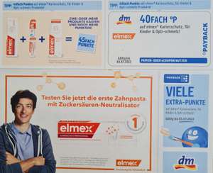 DM 40Fach °P und 45Fach °P ab zwei Produkte auf Elmex Kariesschutz, für Kinder und Opti -schmelz bis 3.07