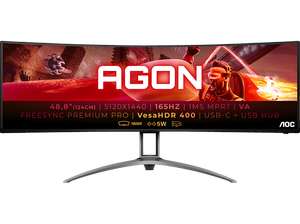 [Saturn, Mediamarkt] AOC AG493UCX2 49 Zoll QHD Gaming Monitor (1 ms Reaktionszeit, 165 Hz)