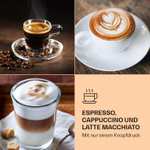 Espressomaschine 1350W 20-Bar 1,8L Bedienfeld Cappuccino Siebträger Edelstahl