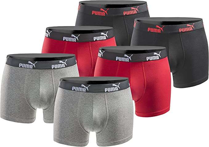 (Prime) PUMA Herren Boxershort, Basic Limited Edition, 6er Pack (verschiedene Farbkombinationen, Gr. S - XXL)