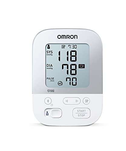 OMRON X4 Smart Automatisches Blutdruckmessgerät Oberarm, klinisch validiert, auch für Diabetiker und Schwangere mit App