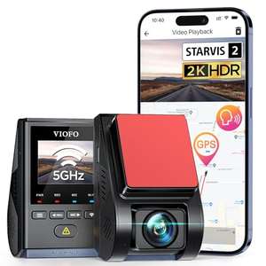 VIOFO Dashcam A119 Mini 2, Front 2,7K 5GHz Wi-Fi, 2K 60fps/HDR 30fps Sprachsteuerung für 119,99€ [Amazon]