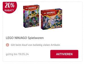 [Rossmann-Filialen] 20% Rabatt auf Lego-Sets aus der Ninjago-Reihe (+ zusätzliche 10% mit Standardgutschein)