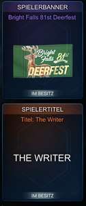Rocket League - Gratis Spielerbanner und Spielertitel "Deerfest & The Writer"