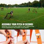 Flick Urban, Football Training Goals & Pitch Back Pack, Black/Orange