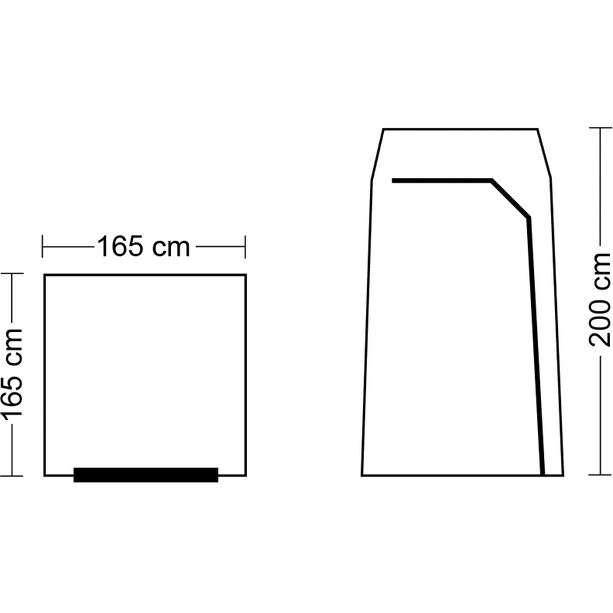 (Campz) Umkleide- bzw. Duschzelt (LxBxH): 165x165x200 // Solardusche 20 Liter 3,49