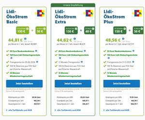 LIDL-Ökostrom (29,02 ct/kWh, 148,07 € GG, 12 Monate) + 150 € LIDL Einkaufsgutschein
