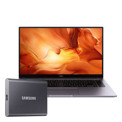 HUAWEI MateBook D16 (AMD Ryzen 5 4600H, 16Gb DDR4, 512GB NVMe SSD) und Gratis Samsung Portable SSD T7 500GB 739€ Mit Shoop Cashback