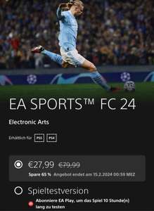 FC 24 ehemals FIFA bis zum 15.02.24 für PS4 und PS 5