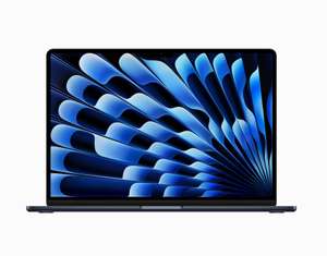 Apple MacBook Air 15,3” 2023, M2 10C-GPU, 8GB/256GB SSD, 2880x1864 500nits, 2x TB3 (40Gb/s), MagSafe 3, 66,5Wh, 1,51Kg, Mitternacht