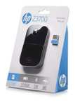 [CB] HP Z3700 Schwarze 2,4 GHz USB Slim Wireless-Maus mit blauer LED optischem 1200-DPI-Sensor, bis zu 16 Monate Akkulaufzeit