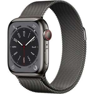 Apple Watch Series 8 Milanaise 41mm Edelstahl GPS+4G Cellular Smartwatch graphit