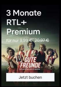 RTL+ Premium Tarif Abo - 3 Monate lang mit 50% Rabatt erhalten