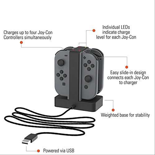 PowerA Joy-Con-Charging Dock, Ladestation für Nintendo Switch