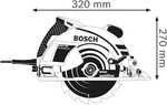 Bosch Professional Handkreissäge GKS 190 / passender Führungsschienen-Adapter für 23,66€