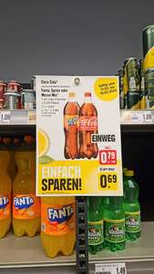 Edeka Nordbayern Coca Cola versch. Sorten 1,25L für 0,69€ mit der Edeka App = 0,55€/L