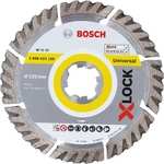 Bosch Professional Diamanttrennscheibe Standard (Universal, X-LOCK, Ø125 mm, BohrungsØ: 22,23 mm, Schnittbreite 2 mm) 9,42€ (Prime)