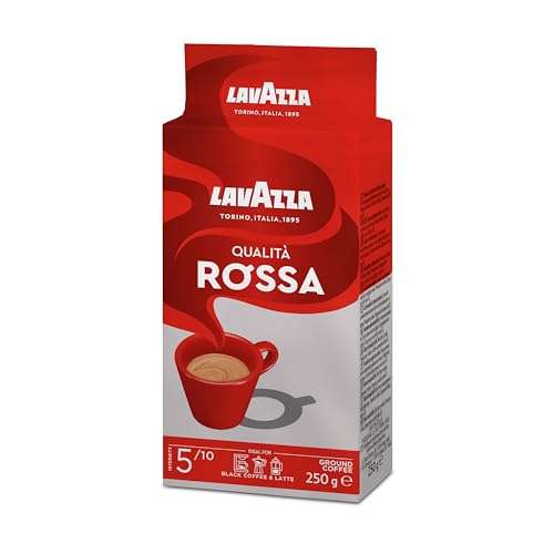 Lavazza Gemahlener Kaffee - Qualità Rossa - 250 g [PRIME/Sparabo]