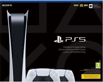 Sony PlayStation 5 Slim Konsole - Digital Version + 2 PS5 DualSense Controller
