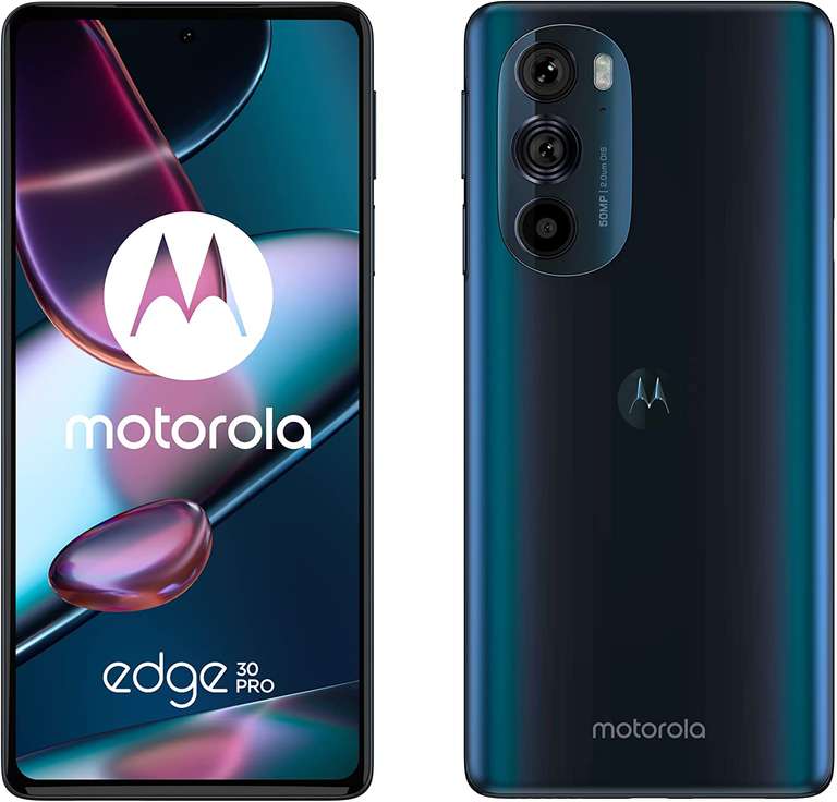 Motorola Edge 30 Pro (6,7" FHD+ AMOLED 144Hz, 196g, SD8Gen1, 12/256GB, NFC, Dual-SIM, Stereo, IP52, 4800mAh, Qi, 68W/15W)