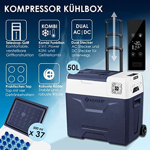 Marketplace) Kesser Kompressor-Kühlbox 50 L für 224,80; 30