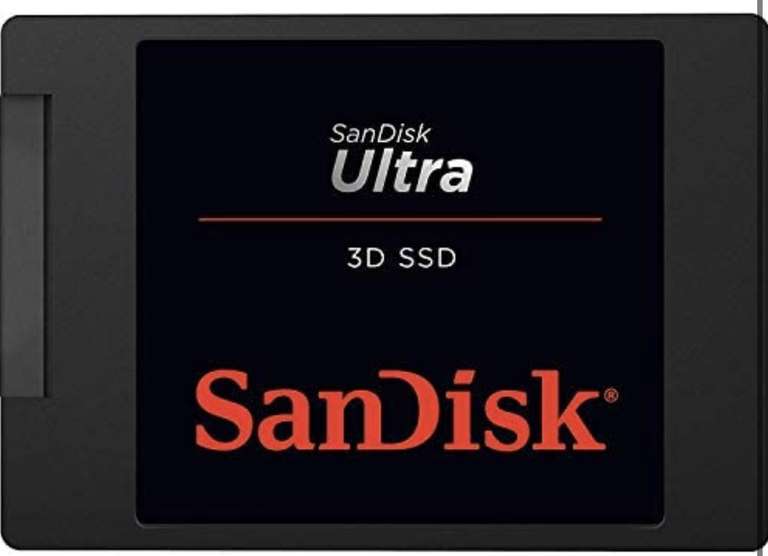 SanDisk Ultra 3D SSD 1 TB interne SSD (SSD intern 2,5 Zoll, stoßbeständig, 3D NAND-Technologie)