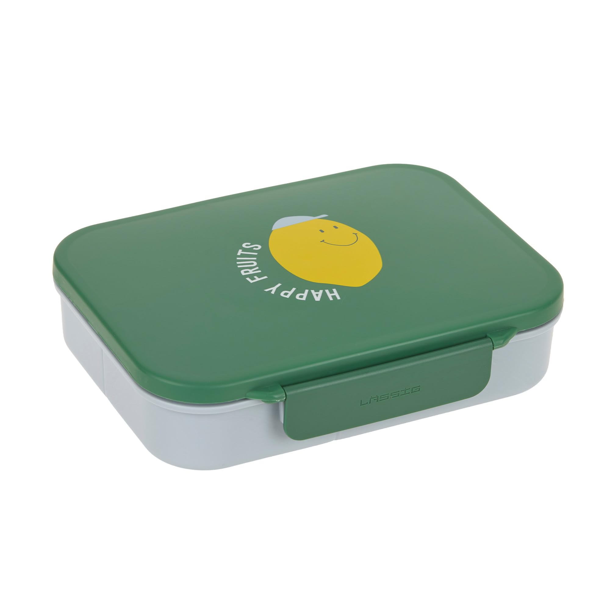 (Prime) LÄSSIG Kinder Bento Lunchbox Brotdose mit Fächern in Cherry oder Green/Lemon