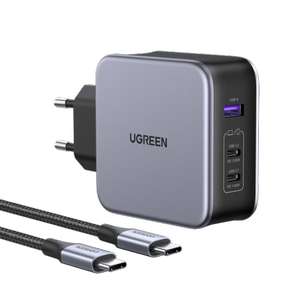 UGREEN Nexode 140W USB C Ladegerät PD 3.1 USB C Netzteil GaN 3-Port Power Adapter