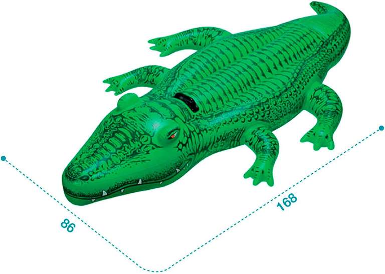[ACTION] Intex Schwimmhilfe 58546NP - aufblasbares Krokodil mit Griff 168 cm x 86 cm [Offline in den Filialen]