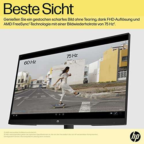 HP V27ie G5 FHD Monitor 68,6 cm (27 Zoll), 1920 x 1080 Pixel (16:9), 75 Hz, Full HD