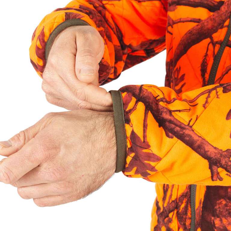 SOLOGNAC Kleidung Sale für Jäger @Decathlon, z.B. Jagdjacke wendbar geräuscharm camouflage/orange für 12,99€ bei Abholung oder + 3,99€ VSK