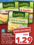 [Kaufland, Rewe & Penny] Grünländer Käse 100-140 g Packung für 1,29€, mit Cashback für 0,65€ pro Packung