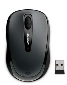 Microsoft Wireless Mobile Mouse 3500 (Maus, kabellos, für Rechts- und Linkshänder geeignet), grau [Prime]
