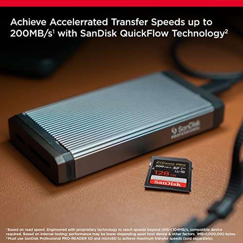SanDisk Extreme PRO SDXC UHS-I Speicherkarte 128 GB (V30, Übertragungsgeschwindigkeit 200 MB/s, U3)