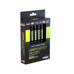 Verico 4er-Pack AAA Akku-Batterien, Wiederaufladbar über USB-C 1.5 Volt