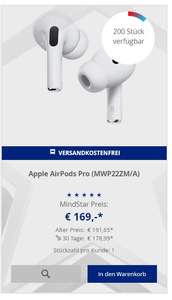 [Mindstar] Apple AirPods Pro - 1. Generation ohne MagSafe Ladecase!