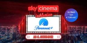 Paramount+ für alle Sky Cinema/Film Paket Kunden gratis
