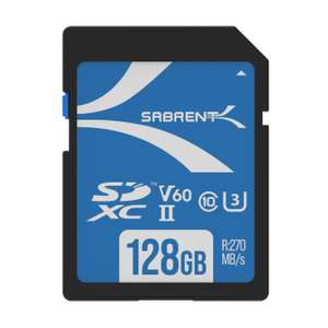 SABRENT UHS-II 128GB V60 SD Karte (Prime)